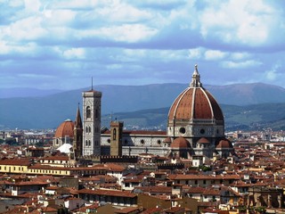 Fototapeta na wymiar Kathedrale Santa Maria del Fiore - Firenze- Florenz - Italien