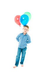 Fototapeta premium the boy with balloons