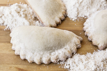 Delicious cassatelle of Enna, Sicily, Italy