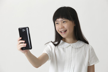 Fototapeta premium girl selfie