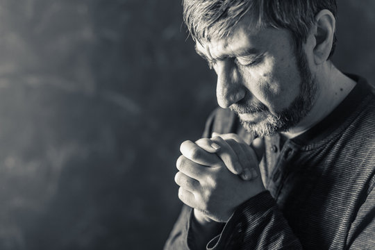 man praying