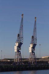 Fototapeta na wymiar Industrial Cranes
