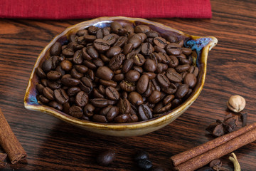 Roasted coffee beans