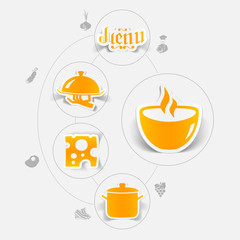 restaurant sticker infographic