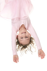 little girl balerina dancer isolated on white background © Louis-Paul Photo