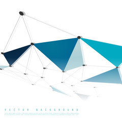 Vector network background abstract polygon triangle.