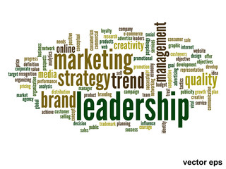Vector conceptual business word cloud