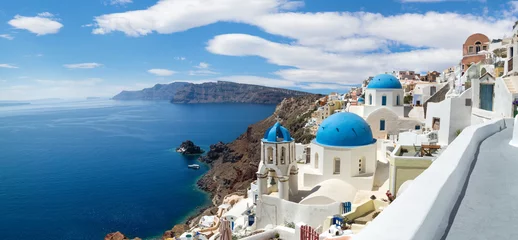 Wall murals Santorini Panoramic view of the Oia village