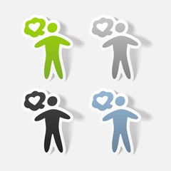 realistic design element: happiness people