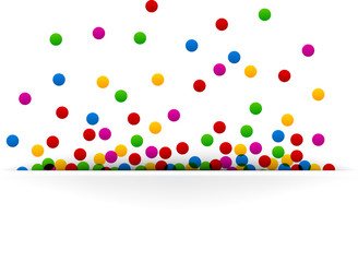 Confetti celebration background.