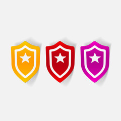 Obraz premium realistic design element. police badge