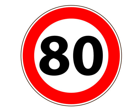 80 Verkehrszeichen Symbol
