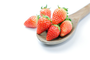 Red fresh strawberies