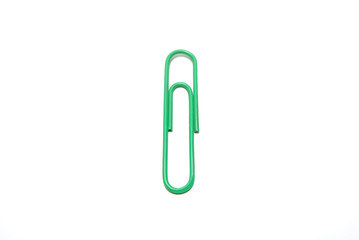 green paper clip