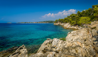 Fototapeta na wymiar Greece coast panorama