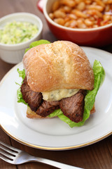 barbecue beef brisket sandwich