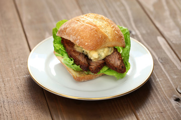 barbecue beef brisket sandwich