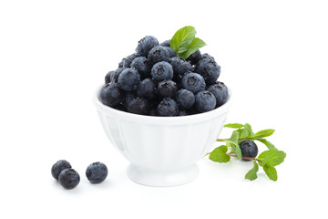 Fresh blueberries.