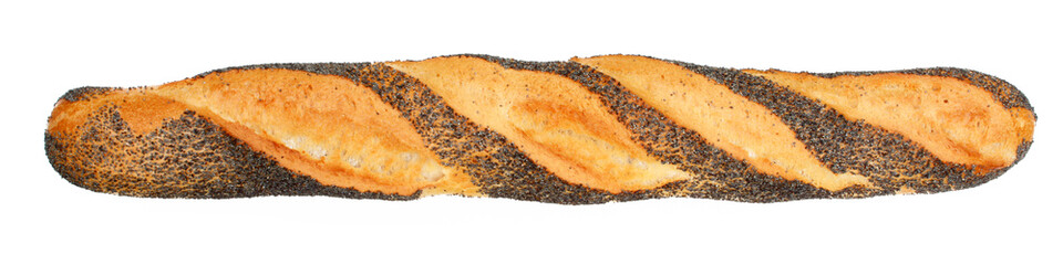 Baguette de pain au pavot - French bread