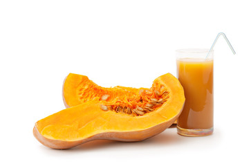 chunks of pumpkin and pumpkin juice