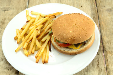 burger et frites
