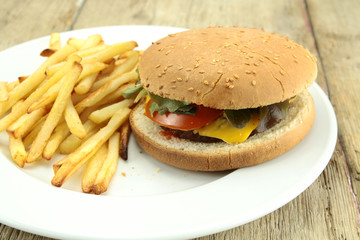 burger et frites