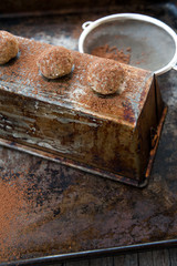 Raw balls with nuts and seeds