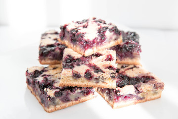 Homemade blueberry pie.