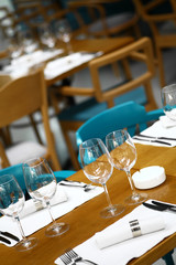 Dinner in a restaurant