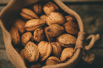 Almonds in a Little Esparto Bag