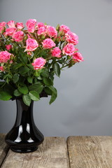 Bouquet of pink roses