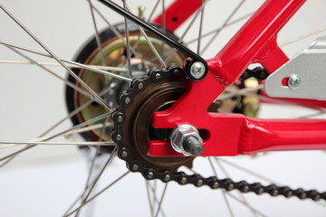 Fototapeta premium Bicycle on a white background