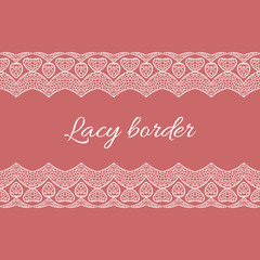 Ornamental lace border