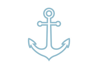 Anchor icon on white background