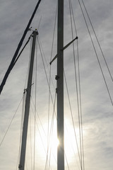 Obraz premium lowered sails in the winter