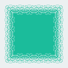 Ornamental lace square border