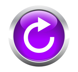 Round button to reload for web. Vector.