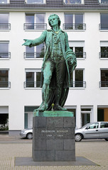 Friedrich Schiller monument in Mannheim, Germany