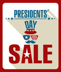 Fototapeta premium Presidents day retro background.