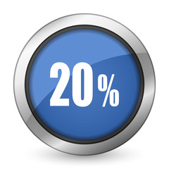 20 percent icon sale sign