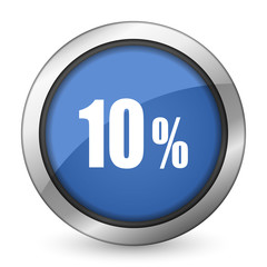 10 percent icon sale sign