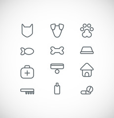 set of pet icons