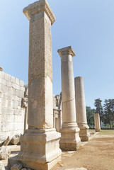 Fototapeta na wymiar the ruins of the ancient synagogue