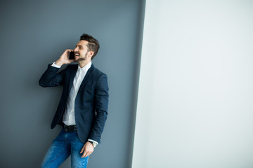 Young man with mobile phone