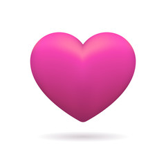 3D icon of pink heart