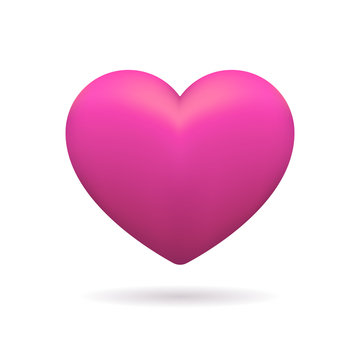 3D Icon Of Pink Heart