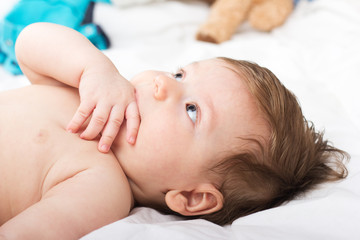Portrait of a smiling child.