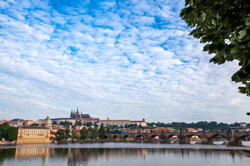 General view of Charles Bridge Prague