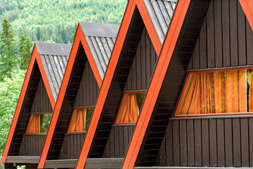triangular roof guest houses