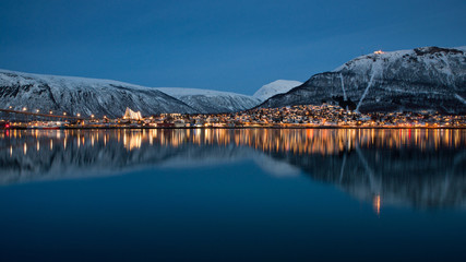Panoramic view on Tromso, Norway